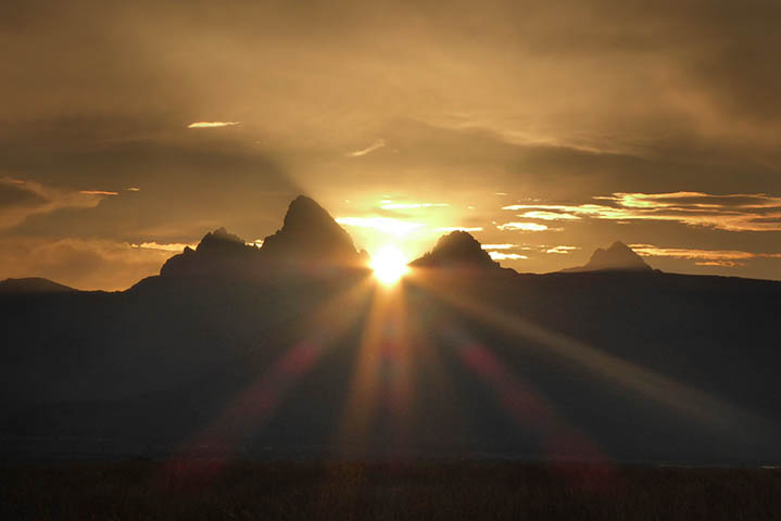 Greg Geffner - Sunrise Between The Tetons. 9-24-14