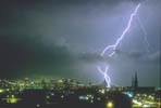East Side of 59th St. Bridge Lightning Strike