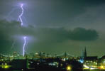 Lightning Striking 59th St Bridge
