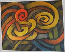 Greg Geffner - Triangle. Oil On Canvas