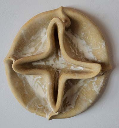 Known World Ceramic Sculpture by Greg Geffner - Ochre