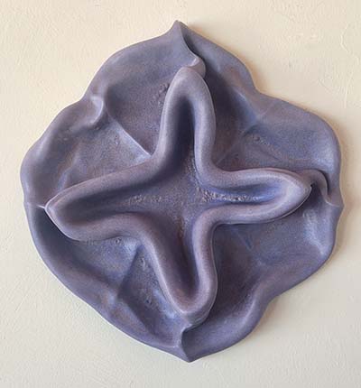 Known World Ceramic Sculpture by Greg Geffner - Purple