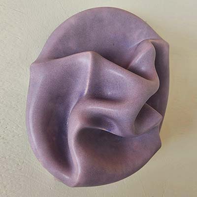 Twisted Spin, Ceramic Sculptures by Greg Geffner - Purple