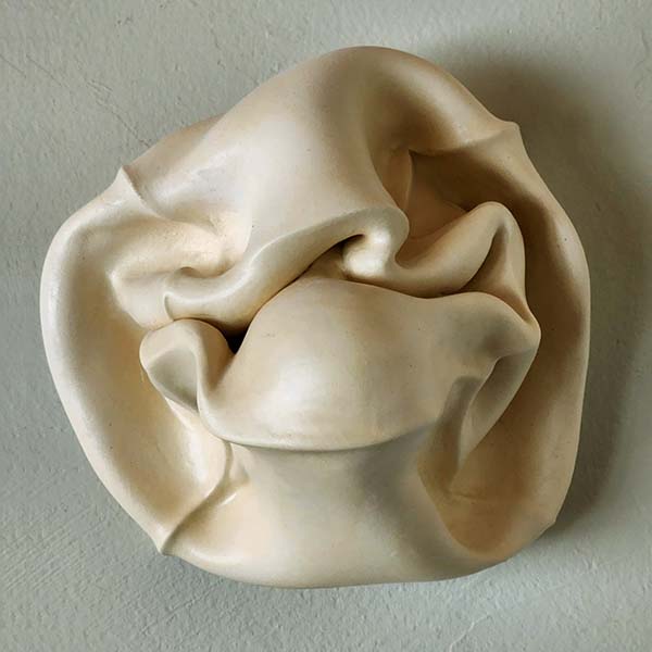 Greg Geffner, Twisted Squished Helmut, Ceramic Sculpture