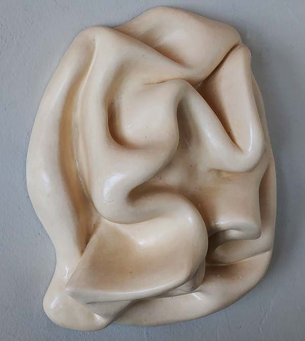 Greg Geffner, Twisted Expanded Conolution, Ceramic Sculpture