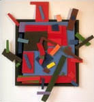 Greg Geffner, Velcro Sculpture,. Title: Velcro Ad Rhienhart, Variation A